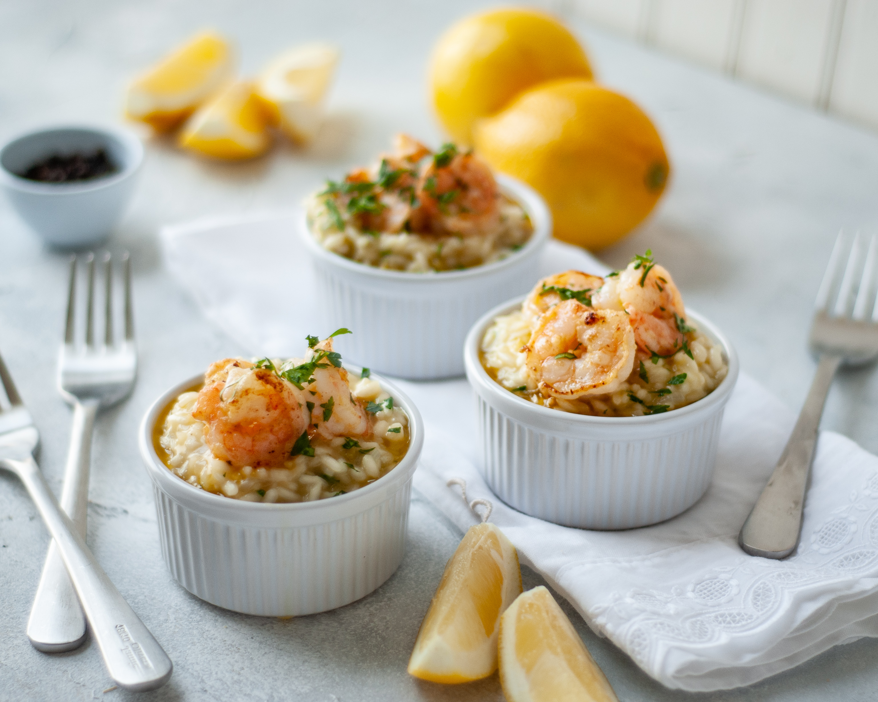 Risotto con Camarones! Adriana Cotte