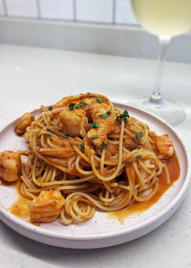 PASTA CON LANGOSTINOS